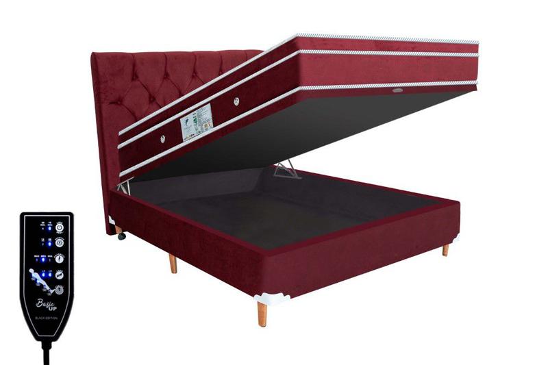 Cama Box Baú e Colchão Magnético Casal Massageador Bio Quântica com Cabeceira Basic Menor preço em Cama Box Baú e Colchão Magnético Casal Massageador Bio Quântica com Cabeceira Basic