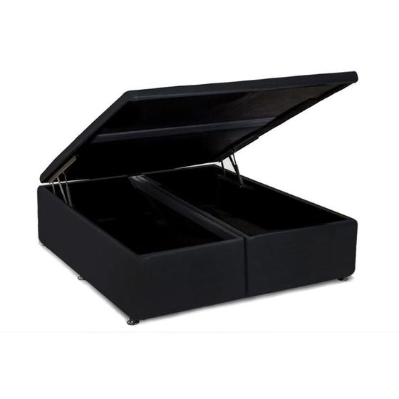 Imagem de Cama Box Baú King Universal Courano Black (186x198x35) - Ortobom