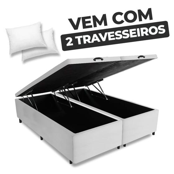 Imagem de Cama Box Baú Queen Base 158x198cm Varias Cores FL - Nova Box