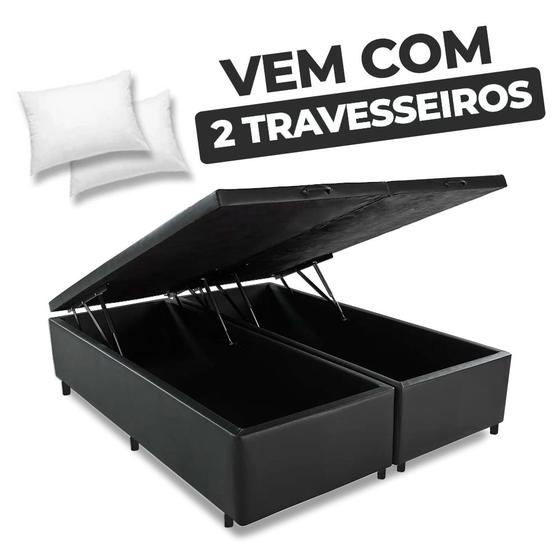 Imagem de Cama Box Baú Queen Base 158x198cm Varias Cores FL - Nova Box