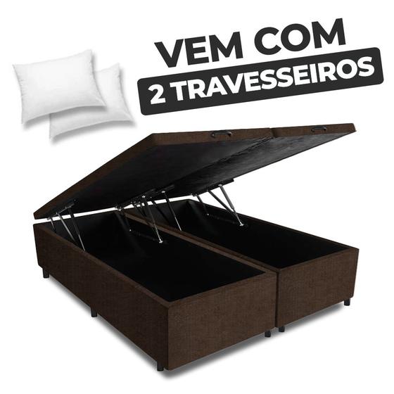 Imagem de Cama Box Baú Queen Base 158x198cm Varias Cores FL - Nova Box