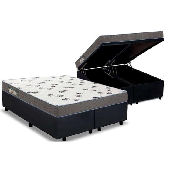 Cama Box Baú Queen: Colchão Espuma D33 Ortobom  Light Saúde + Base CRC Suede Black(158x198) é boa?
