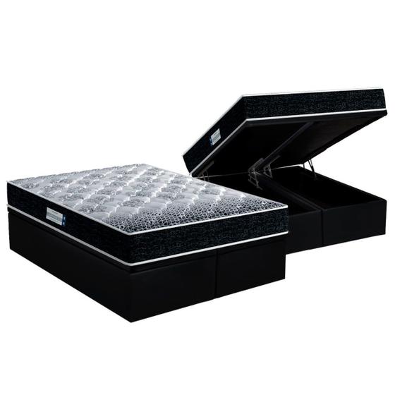 Cama Box Baú Queen Colchão Ortopédico Probel D33 / EP Firmepedic ProDormir Advanced Tech1500