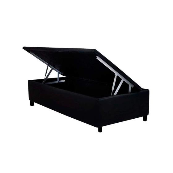 Imagem de Cama Box Baú Solteiro Universal Courano Black (88x188x35) - Costa Rica