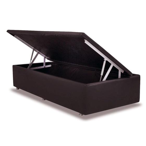 Imagem de Cama Box Baú Solteiro Universal Courano Brown (88x188x35) - Ortobom