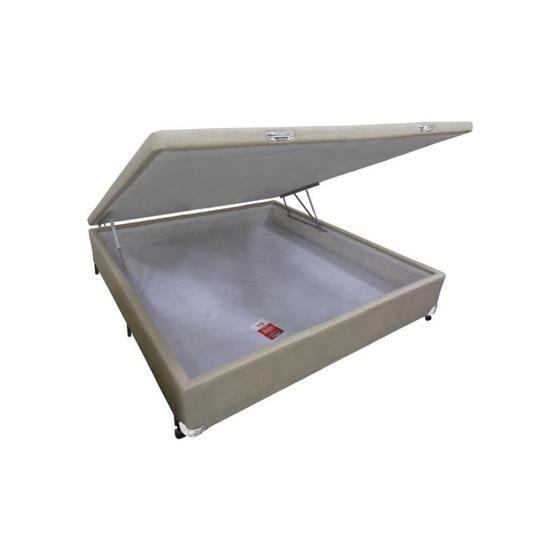 Imagem de Cama Box Baú Universal Viúva Linho Clean (128x188x35) - Castor