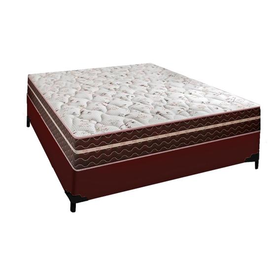 Imagem de Cama Box Berlim Marrom Solteiro Probel com Molas Superlastic