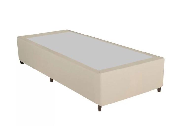 Imagem de Cama Box Blindada Viuvo 100x200x36 Suede Bege