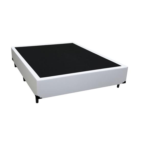 Imagem de Cama Box Blindado Viúva HomeQueen Sintético Branco 40x128x188