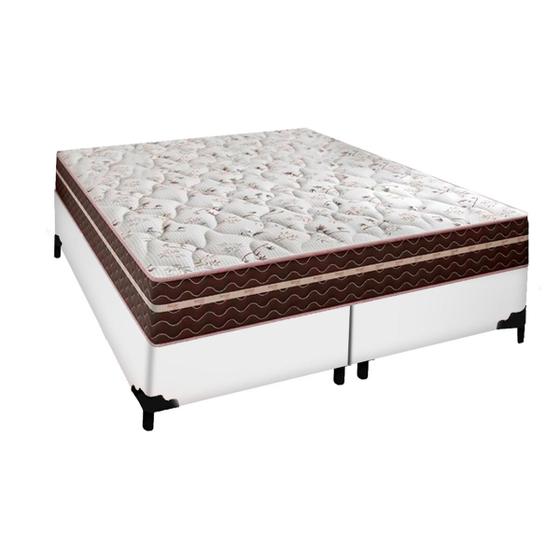 Imagem de Cama Box Branca King Molas Superlastic Berlim Probel