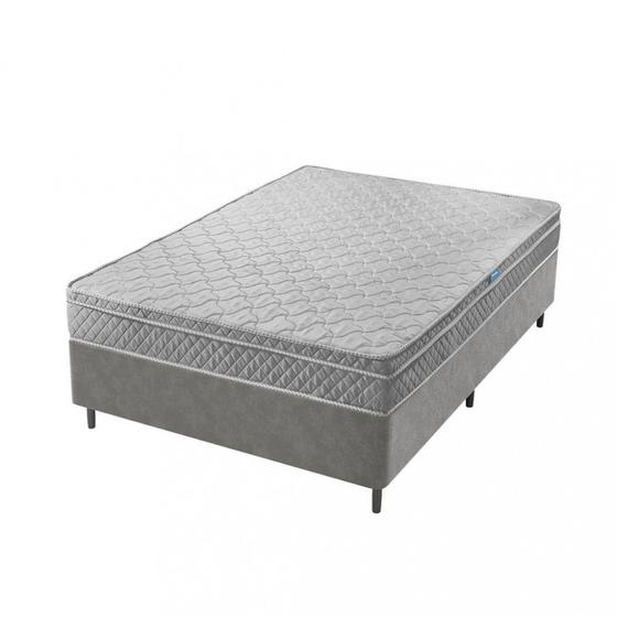 Imagem de Cama Box Casal 138cm Molas Ensacadas 1 Euro Bari 2CEN Umaflex