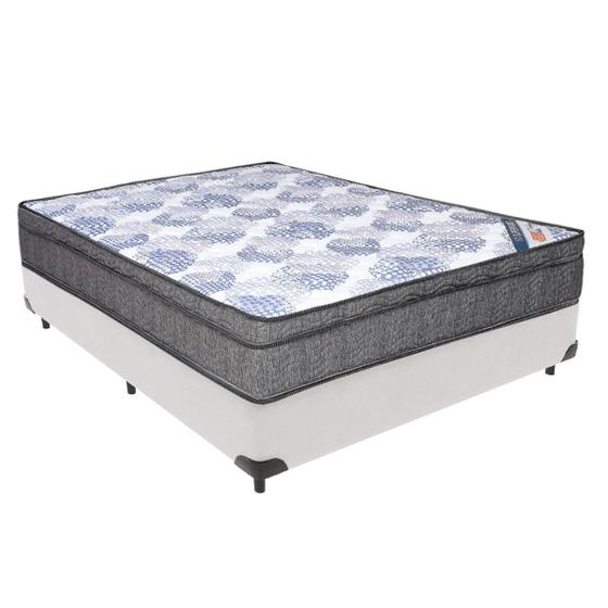 Imagem de Cama Box Casal Bege Colchão Ortobom ISOSuperpocket PillowTop