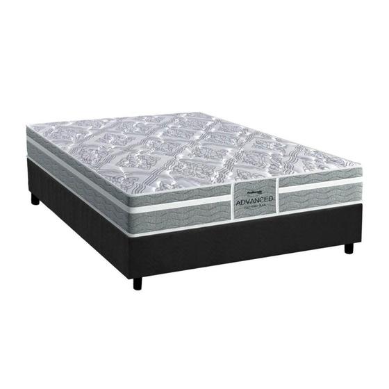 Imagem de Cama Box Casal: Colchão Anatômico Probel D28/EP Advanced Tech1000 Plus + Base CRC Suede Gray(138x188)