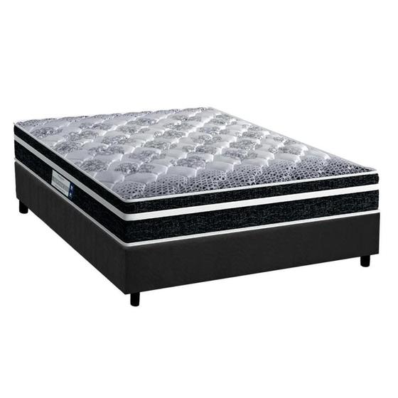 Imagem de Cama Box Casal: Colchão Anatômico Probel D33/EP Advanced Tech1500 Plus + Base CRC Suede Gray(138x188)