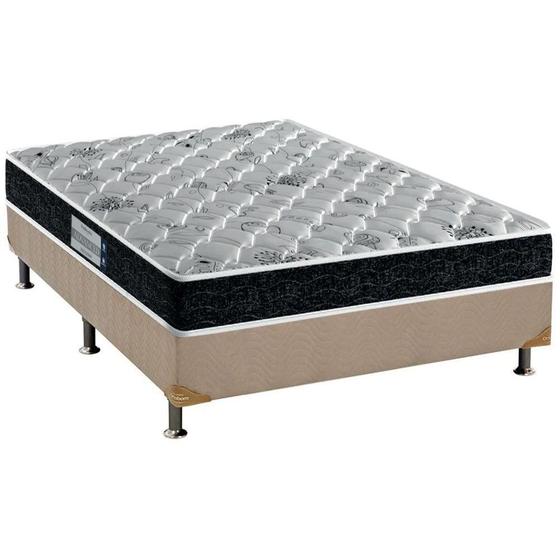 Cama Box Casal: Colchão Anatômico Probel D45 Firmepedic Advanced Tech2000 + Base CRC Suede Clean(138x188) Menor preço em Cama Box Casal: Colchão Anatômico Probel D45 Firmepedic Advanced Tech2000 + Base CRC Suede Clean(138x188)