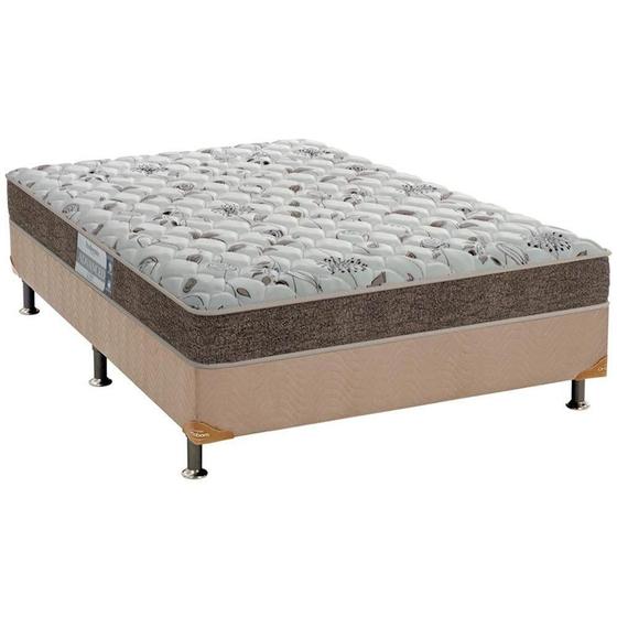 Imagem de Cama Box Casal: Colchão Espuma D45 Probel  ProDormir Advanced + Base CRC Suede Clean(138x188)