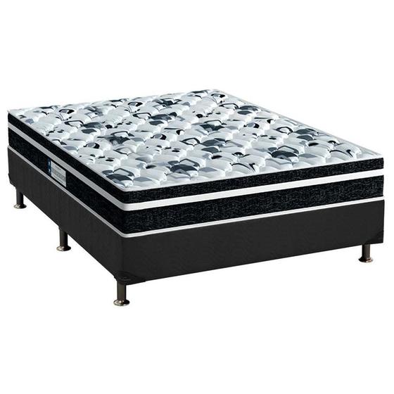Imagem de Cama Box Casal: Colchão Espuma Probel D28/EP Anatômico Advanced Tech1000 Plus + Base CRC Suede Gray(138x188)