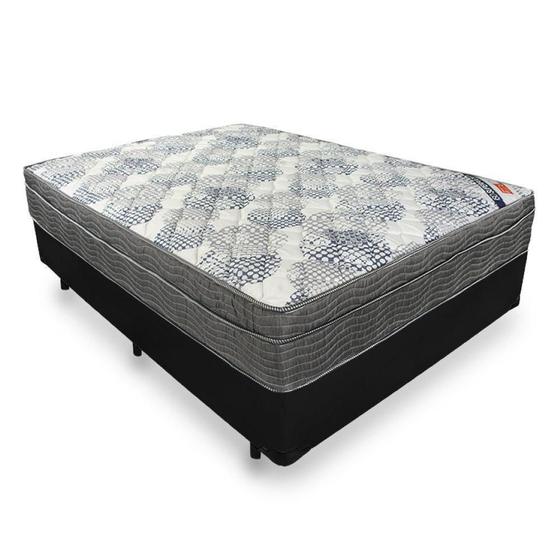 Imagem de Cama Box Casal + Colchão Ortobom Molas Ensacadas ISO SuperPocket 138x188x67