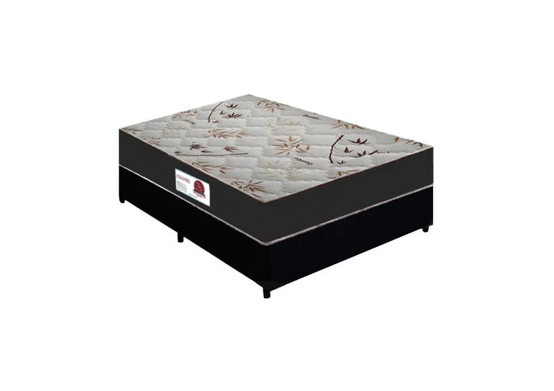 Cama Box Casal + Colchão Top Line Mola Bonnel Serra Negra 60x138x188 Menor preço em Cama Box Casal + Colchão Top Line Mola Bonnel Serra Negra 60x138x188