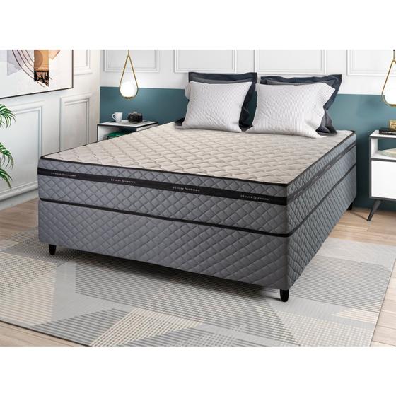 Imagem de Cama Box Casal com Base Sommier 138x188x64cm Fenix Special