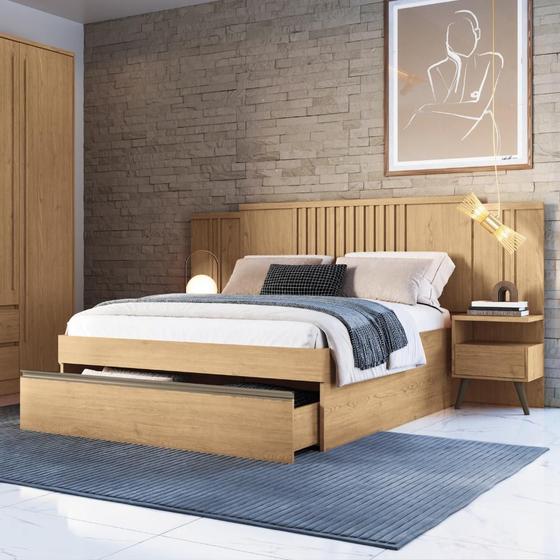 Imagem de Cama Box Casal com Gavetao Móveis Castro