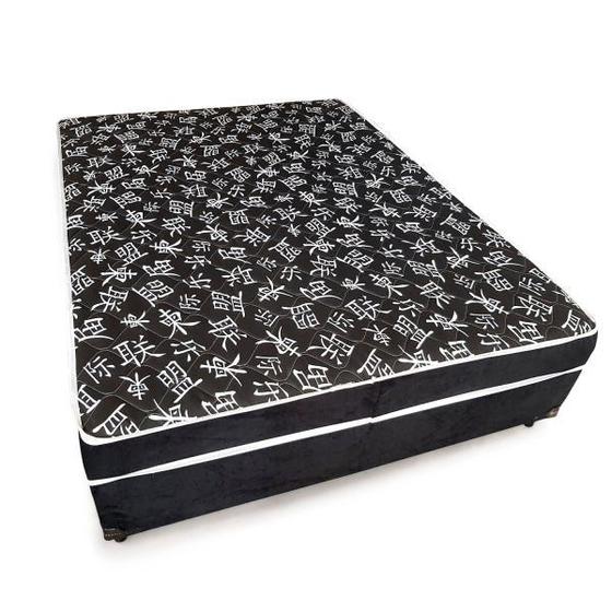 Imagem de Cama Box Casal Conjugada Ortopédico (5cm) Colchão dos Sonhos