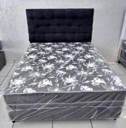 Imagem de Cama Box Casal Conjugada Ortopédico Preta Direto da fabrica