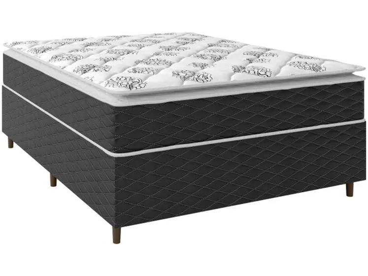 Imagem de Cama box casal e base box 138x188 scalibur 