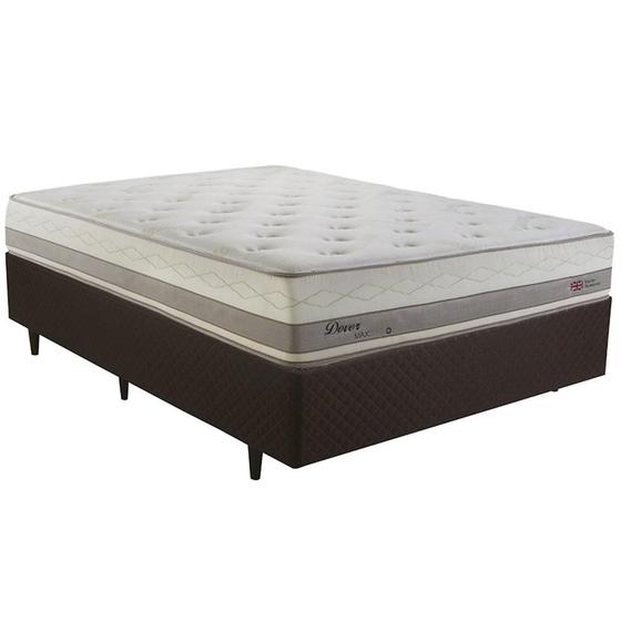 Imagem de Cama Box Casal Herval Dover, 72x138x188 cm, Molas Maxspring