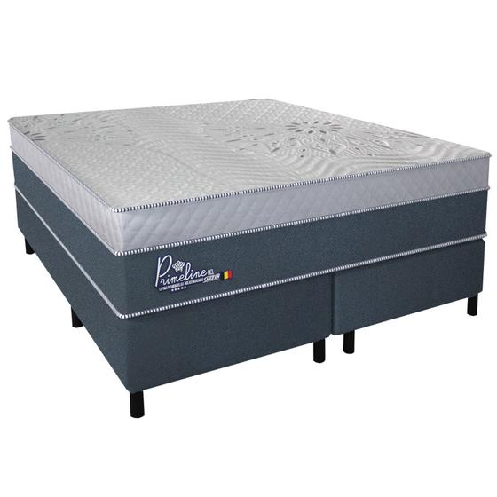 Imagem de Cama Box Casal King Size 193x203x72cm Primeline Gel Gazin Colchões Megasul