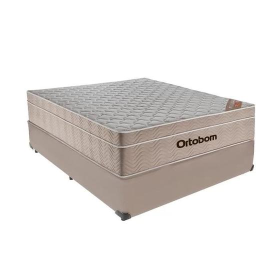 Imagem de Cama Box Casal Molas Ensacadas Airtech SpringPocket 138x188 Bege - Ortobom