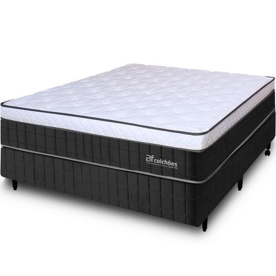 Cama Box Casal Molas Ensacadas Firme de Pillow Espuma D45 138x188X64 BF Colchões Menor preço em Cama Box Casal Molas Ensacadas Firme de Pillow Espuma D45 138x188X64 BF Colchões