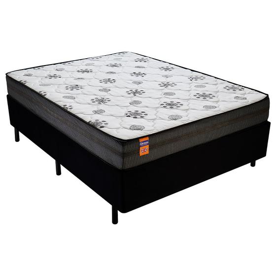Cama Box Casal Molas Max Force Pérola Fortezza 138x188 Menor preço em Cama Box Casal Molas Max Force Pérola Fortezza 138x188