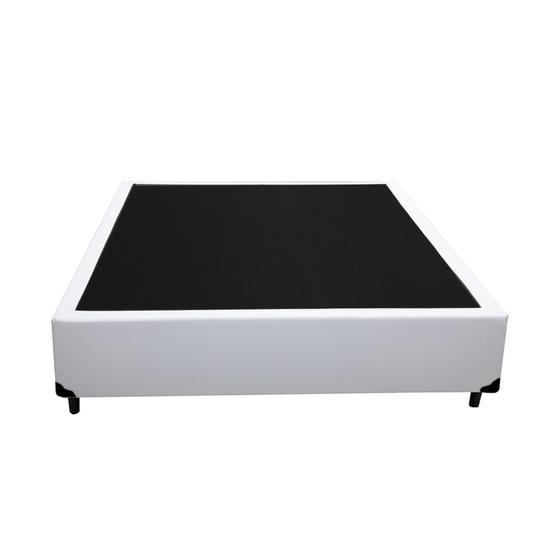 Imagem de Cama Box Casal NK Camas Sintético Branco 40x138x188