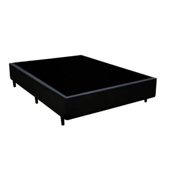 Imagem de Cama Box Casal Recanto do Sono Sintético Preto 40x138x188