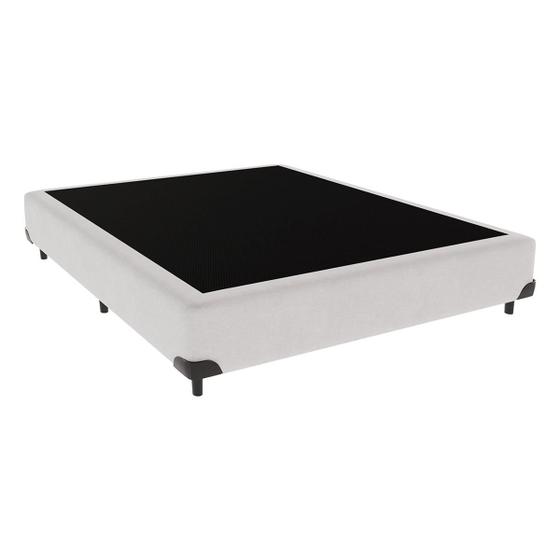 Imagem de Cama Box Casal Sintético Branco