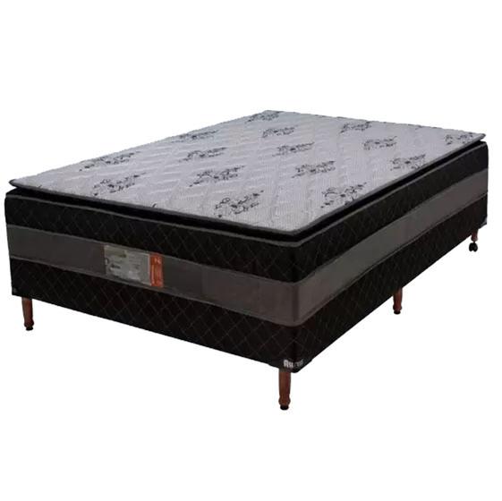Cama Box Casal Super Luxo D28 138x188x50 c/ Pillow Menor preço em Cama Box Casal Super Luxo D28 138x188x50 c/ Pillow