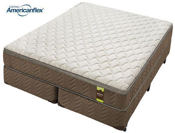 Cama Box + Colchão Americanflex Abrace Ensacado - Casal 138x188x69cm Menor preço em Cama Box + Colchão Americanflex Abrace Ensacado - Casal 138x188x69cm