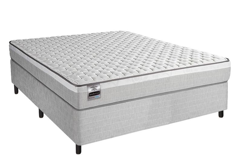 Imagem de Cama box colchão  box Inducol Hanover Casal 1,38x1,88x0,64 Molas EnsacadasFirme