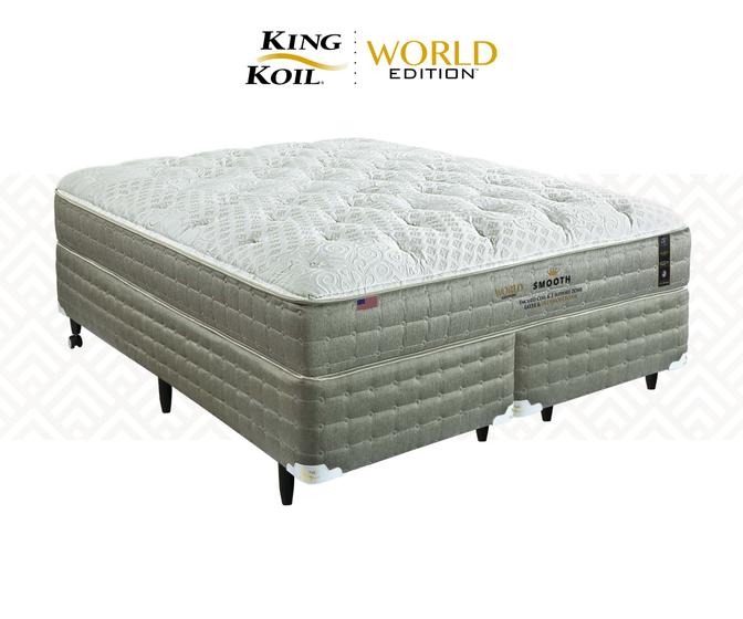 Imagem de Cama box (colchão + box) King Koil Smooth Solteiro 0,88x1,88x0,74