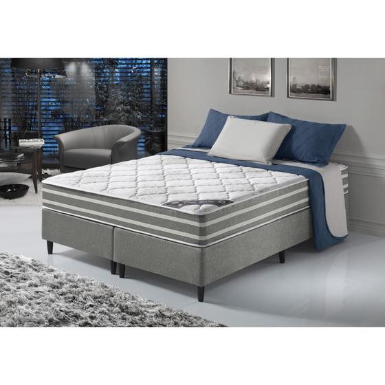 Imagem de Cama Box Colchão Casal Queen Dupla Face Duo Sono com Molas Ensacadas150x200x62 Anjos