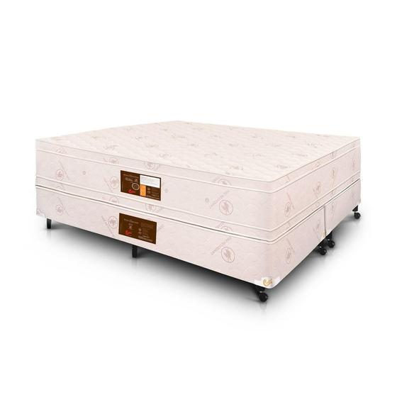 Imagem de Cama Box + Colchão Castor King Hotel Collection Fire Retardant Double Face Pocket 180x200x60cm