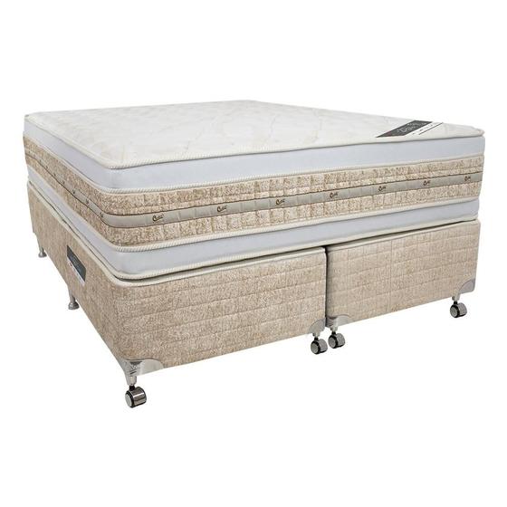 Imagem de Cama Box + Colchão Castor King Premium Amazon Gel Double Face Pocket 180x200x63cm