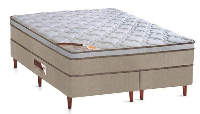 Imagem de Cama Box + Colchão Castor Queen Innovation One Face Tecnopedic 158x198x54cm