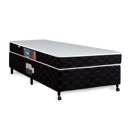 Imagem de Cama Box + Colchão Castor Solteiro Montblanc Double Face D33 100x200x42cm