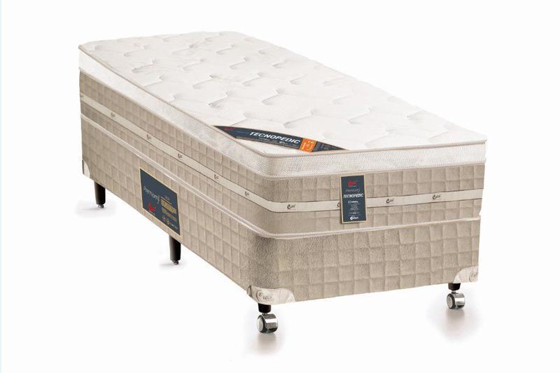 Cama Box + Colchão Castor Solteiro Premium One Face Tecnopedic 120x203x57cm Menor preço em Cama Box + Colchão Castor Solteiro Premium One Face Tecnopedic 120x203x57cm