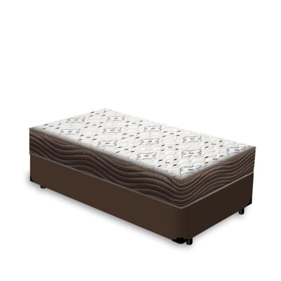 Cama Box + Colchão de Solteiro Ortobom D45 Iso 150 88x188x53cm Menor preço em Cama Box + Colchão de Solteiro Ortobom D45 Iso 150 88x188x53cm