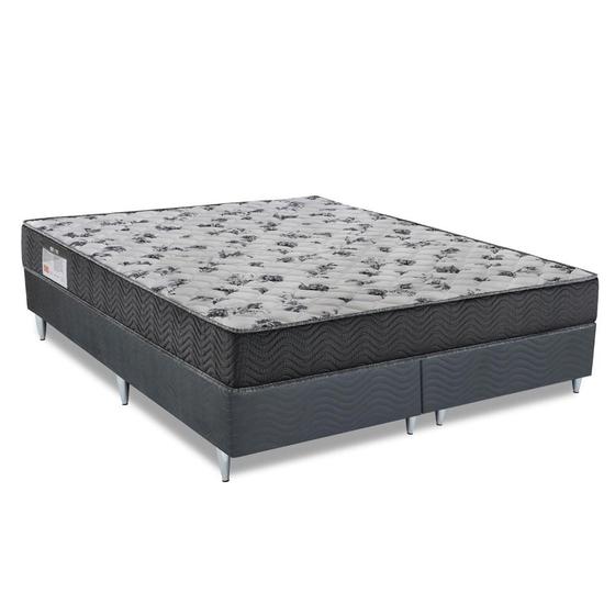 Cama box + Colchão ISO 100 D33 Queen Size(158x198)-Ortobom Menor preço em Cama box + Colchão ISO 100 D33 Queen Size(158x198)-Ortobom