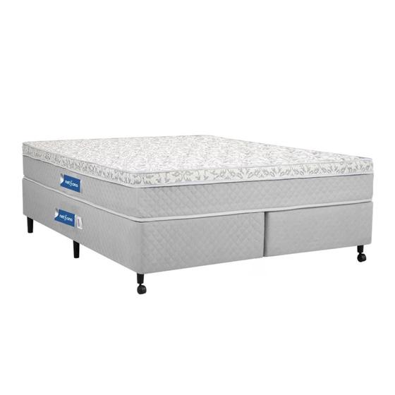 Imagem de Cama Box - Colchão King Size Netsono Molas Bonnel 193x203x65
