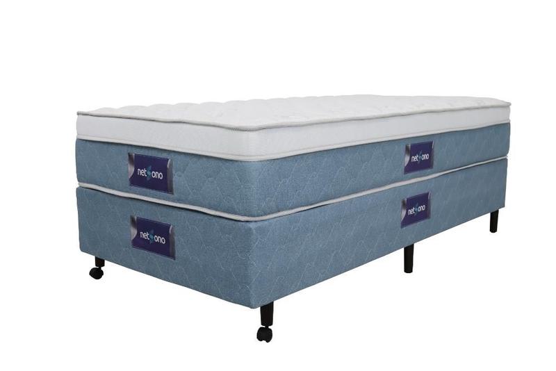 Imagem de Cama Box + Colchão Netsono Solteiro Five Star Air One Face Pocket 96x203x59cm